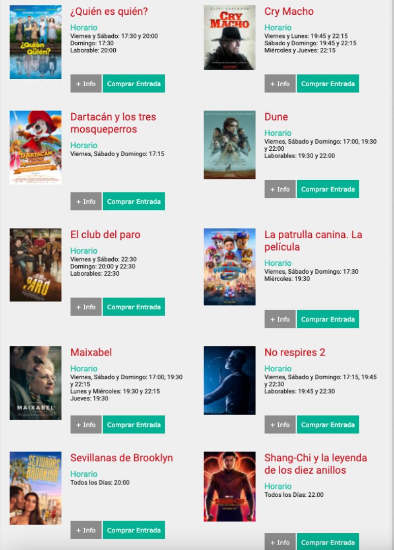 Los cines ofrecen desde este lunes entradas a 3,50 euros durante cuatro Los cines ofrecen desde este lunes entradas a 3,50 euros durante cuatro