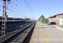 Un tren averiado queda parado en la estación de Socuéllamos