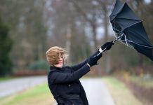 Alerta amarilla por lluvias, granizo y fuertes rachas de viento