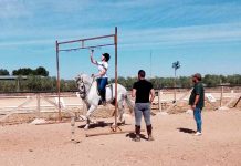 Andrea Pérez, Diego Vaca y Rocío López han ganado el concurso de cintas a caballo de San Isidro