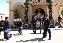 La Patrulla de Honores del Ejército del Aire realizará una exhibición después de la misa de la Virgen