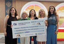 El PP dona a la Residencia 1.700 euros recaudados en su Comida Benéfica