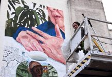 Milenrama vuelve un año más a pintar un mural reivindicando a la mujer rural