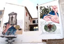 Mural de Milenrama y video del Instituto contra la violencia de género
