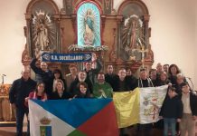 La Unión Deportiva asiste a una Misa como preparación para el viaje al Vaticano