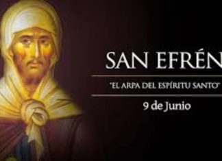 Santoral del 9 de junio. Efrén, Columba, Diómedes, Feliciano, Maximiano, Primo, Ricardo y Vicente.
