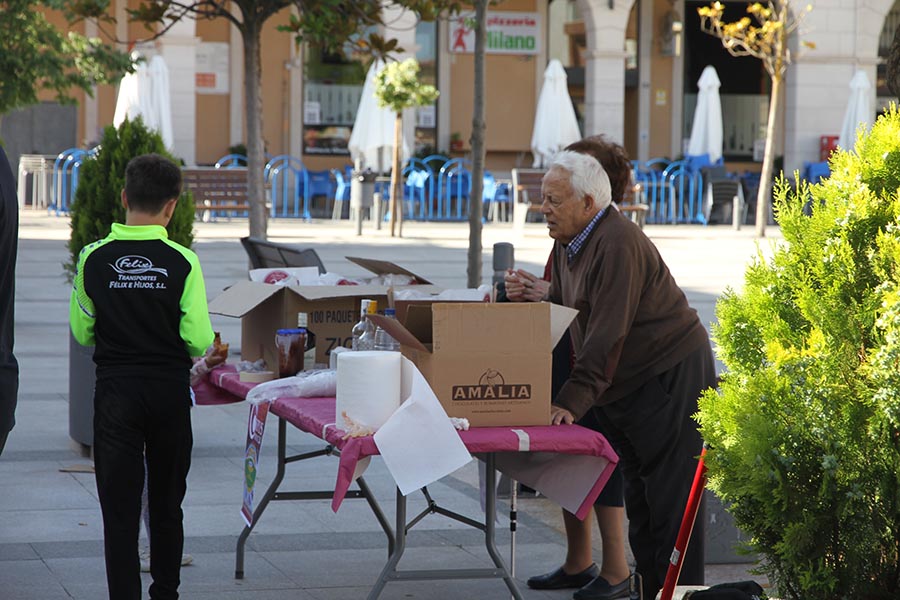 Los churros con chocolate preparados