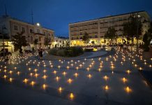 Las velas iluminaron la noche socuellamina