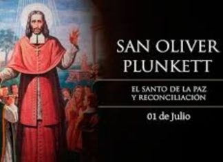 Santoral del 1 de julio. Aarón, Esther, Julio, Carilefo, Domiciano, Eparquio, Golveno, Martín, Oliverio, Teodorico y Zhang.
