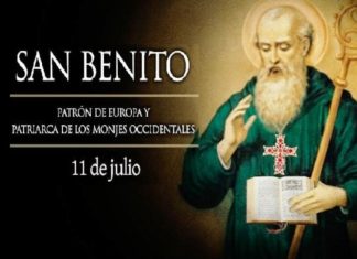 Santoral del 11 de julio. Benito, Abundio, Sabino, Cipriano, Drostán, Hidulfo, Leoncio, Marciana, Marciano, Olga, Pío, Plácido, Quetilo, Sidronio o Sigisberto.