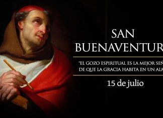 Santoral del 15 de julio. Buenaventura, Abudemio, Andrés, Ansuero, Atanasio, Catulino, David, Felipe, Félix, Gumberto, Jacobo, José, Pedro, Plequelmo, Pompilio y Vladimiro.