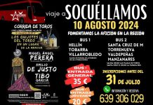 Se fletarán autobuses para asistir a la Corrida de Toros de Feria de Socuéllamos.
