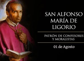 Santoral del 1 de agosto. Alfonso María, Pedro, Ethelwoldo, Exuperio, Félix, Jonato, Secundino y Severo.