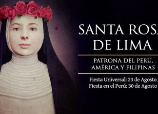 Santoral del 23 de agosto. Rosa, Antonio, Arquelao, Asterio, Ciriaco, Claudio, Eugenio, Flaviano, Fructuosa, Lupo, Minervo, Neón y Zaqueo.