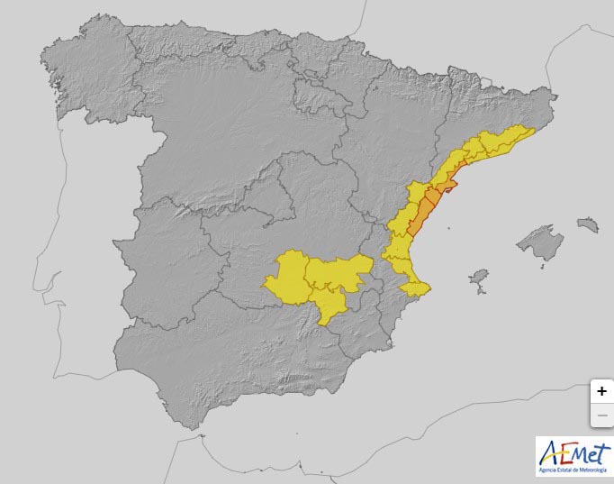 Alerta amarilla miércoles 18 de septiembre
