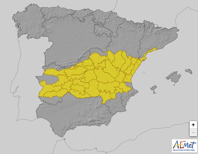Alerta amarilla jueves 19 de septiembre