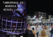 El Viernes se celebra la Tamborrada de la Asociación de los Tambores de la Piedad en memoria a Miguel Lucas