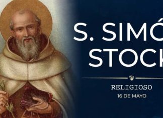 Santoral del 16 de mayo. Simón, Abdás, Abieso, Adán, Andrés, Brendán, Carentoco, Fídolo, Germerio, Honorato, Peregrino, Posidio y Ubaldo.