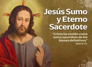 Santoral del 28 de mayo. Ntro. Señor Jesucristo, Sumo y Eterno Sacerdote. Germán, Guillermo, Carauno, Helicónides, Justo, Pablo y Ubaldesca.
