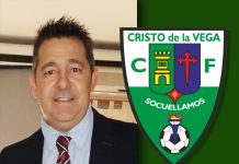 Santi Cuevas pasa el testigo de la presidencia del Cristo de la Vega C.F. a Alejandro Almansa