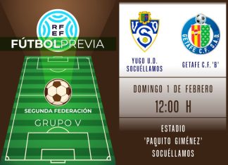 El Yugo UD Socuéllamos recibe al tercer clasificado, Getafe B