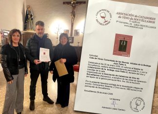 ASOCAVISO hace entrega de la recaudación de la Cata Solidaria del pasado 25 de enero para la reparación del tejado de la Asunción