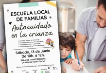 Nuevo taller de la Escuela Local de Familias sobre el autocuidado en la crianza