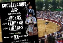 Cartel de feria para celebrar el 40º aniversario del Coso Lorenzo Manuel Villalta