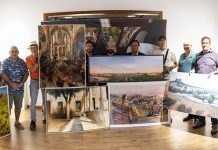 Belmonte inspira el pincel de los artistas en el VII Concurso de Pintura Rápida ‘Vinos de La Mancha’.