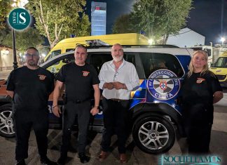 Recepción de los voluntarios de Protección Civil que participarán en el Encuentro Nacional