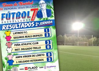 Disputada la segunda jornada del Torneo de Navidad de Fútbol 7 Veteranos «IV Memorial Jesús Delgado»